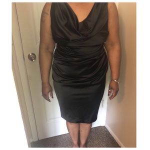 Black Cowl Neck Dress